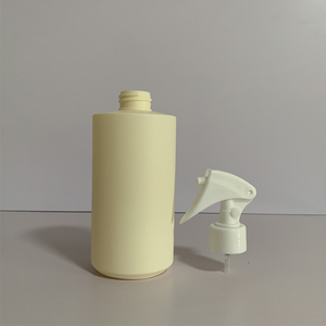Contenitore liquido riutilizzabile vuoto flacone Spray in HDPE giallo smerigliato da 450ml 500ml con spruzzatore di plastica - Product Image 3