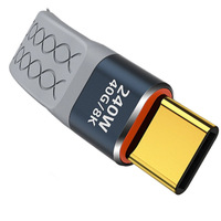 240W Thunderbolt 4 Compatible 40Gbps 8K Transmission vidéo Charge rapide universelle USB4 Type-C Données à angle droit 0.2m 0.3m 2m