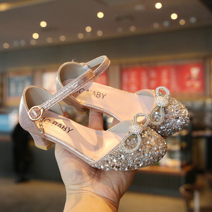 Nuovo del bambino delle ragazze di cristallo scarpe delle ragazze dei capretti del partito d'<span class=keywords><strong>oro</strong></span> <span class=keywords><strong>sandali</strong></span> scintillanti per angelo principessa prezzo all'ingrosso - Product Image 6