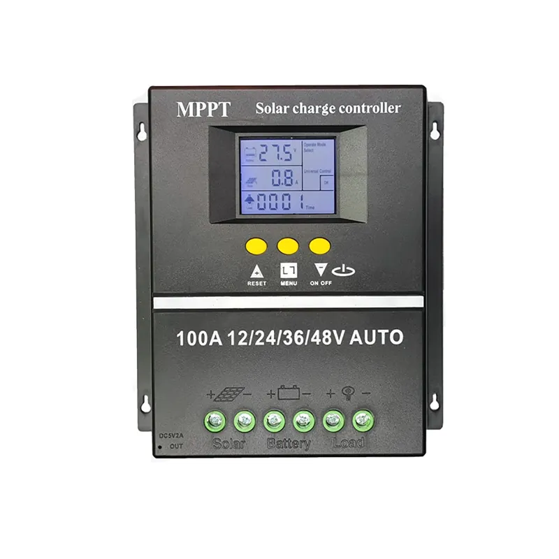 MPPT 태양열 충전 컨트롤러 60A 80A 100A 12V/24V/36V/48V 자동 컨트롤러 듀얼 USB LCD 디스플레이 태양열 컨트롤러 태양열 조절기