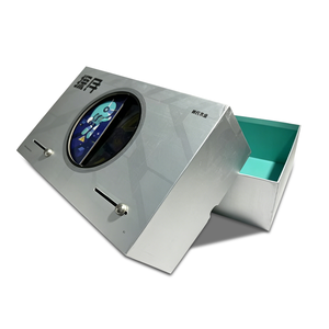 Boîte coulissante magnétique futuriste avec fenêtre ronde |   Boîte cadeau écologique réutilisable sur le thème de l'espace |   Emballage haut de gamme pour jouets/produits de beauté - Product Image 6