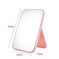 Tragbare quadratische Wandbehang Reise Make-up stehend klappbar Kosmetik Kunststoff Desktop Tisch Schreibtisch Kosmetik Make-up Spiegel