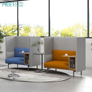 Modern Design Executive <b>Office</b> <b>Sofa</b> Set with Bookshelf High-End Waiting Fabric <b>Sofa</b> for <b>Office</b> and Home Use Features <b>Sofa</b> Bed - Product Image 2