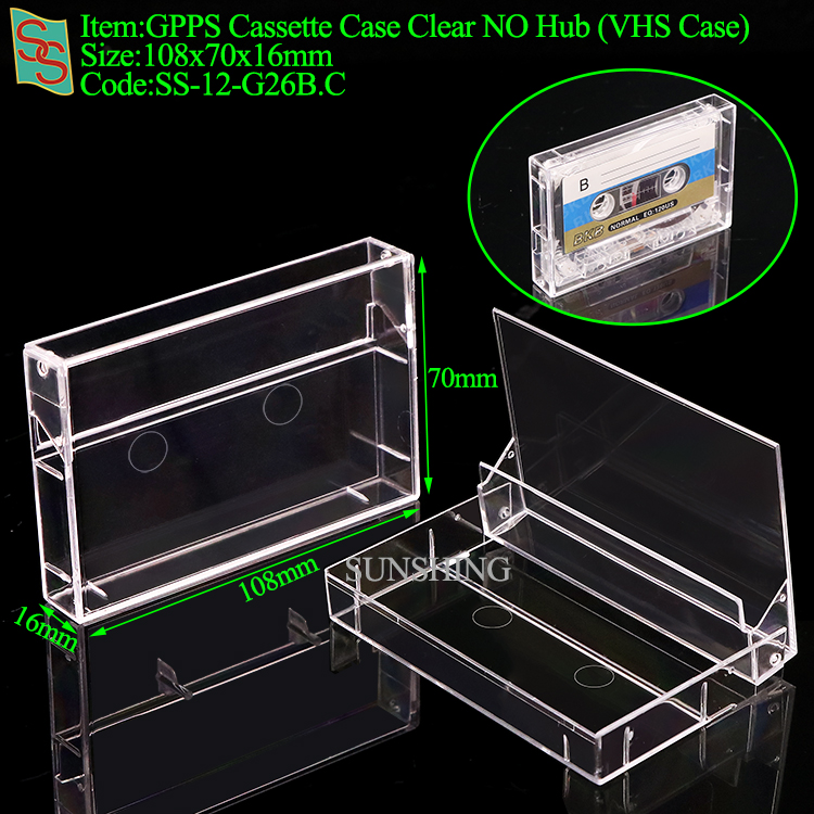 Boîte de cassette VHS sans hub G26B