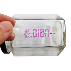 Autocollants en vinyle transparent UV de haute qualité, personnalisés, imperméables, à usage industriel, transférables, pour cosmétiques et crèmes pour les <span class=keywords><strong>yeux</strong></span> - Product Image 3