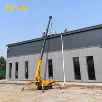 Mini-grue araignée télescopique diesel-électrique sur chenilles 3T 5T 8T 10T pour la construction – Vente directe usine