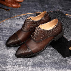 รองเท้าอ็อกซ์ฟอร์ดคุณภาพสูงสำหรับผู้ชาย สไตล์ลำลองสำหรับงานแต่งงาน ลายตารางแกะสลักด้วยมือ รองเท้าหนังแบบทางการสำหรับผู้ชายและรองเท้าอ็อกซ์ฟอร์ด - Product Image 6