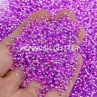 Perlas Redondas de Poliéster con Purpurina de 2mm, Cuentas de Burbuja 3D, Venta al por Mayor, para Manualidades y Artesanías con Resina