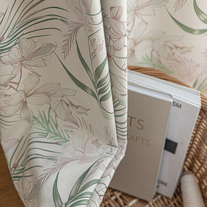 1PC màu xanh lá cây thực vật hoa Màn Rèm trang trí rèm cho phòng khách trang trí nội thất - Product Image 4