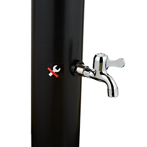 Douche solaire extérieure CYEN 40L noire à contrôle précis de la température, montage facile, très vendue - Product Image 6