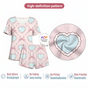 Vendita calda estate Sexy da donna in pigiama bianco lavorato a maglia Set pigiama donna con stampa personalizzata - Product Image 3