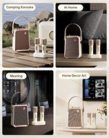 Divoom Songbird-HQ2 Karaoké Machine 2 Son sans fil 50W pour haut-parleurs Bluetooth Système de mixage audio pour la maison extérieure TF/AUX/USB