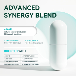 LIFEWORTH GMP Certifié Pure Boost NAD + Supplément Vieillissement Santé 60 Capsules - Product Image 3