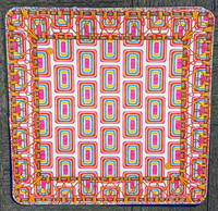 Matras Mahjong & Poker Lipat Persegi 31,5x31,5 inci, Karet Modern Seri Tigredetartan, Kasino, Perjudian, Portabel, Tersedia