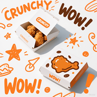 Boîte à pizza en carton rectangulaire pour emballage de pâtes cuites individuellement, boîte à pizza en carton miniature, vente en gros, personnalisable