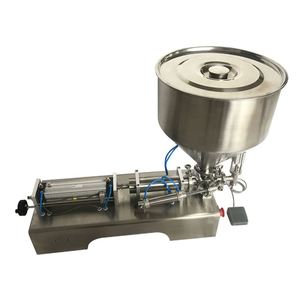 Semi Automatic Filling Machine Manual Alcohol Shampoo Oil Juice Liquid Horizontal Pneumatic Piston Filling Machine - Product Image 4