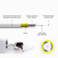 Câble de brassage fibre optique blindé OS2 SC APC monomode simplex 9/125µm 20m pour réseau Internet FTTH