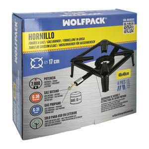 Fornello a Gas 4 Fuochi 40x40 cm. Potenza 7.000 Watt. - Product Image 6
