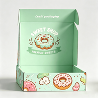 Boîte d'emballage en papier pour biscuits et gâteaux, design mignon, impression de logo personnalisée, qualité alimentaire, vente en gros