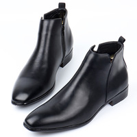 Bottes Chelsea en cuir de marque pour hommes, bottes habillées de créateur italiennes, bottines décontractées et élégantes pour hommes, chaussures habillées pour hommes, grande taille 50