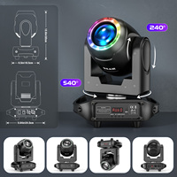 Luz Móvil de 100W con Rotación, 6 Prismas, 8 GOBOs, 8 Colores, Efecto Arcoíris para Fiestas, Bodas, Iglesias, Espectáculos, Bares, Clubes, Escenarios
