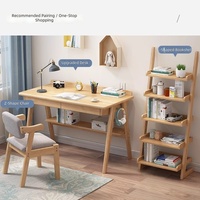 Escritorio Moderno Minimalista de Madera Maciza, Escritorio Simple para Computadora/Escritura/Estudio, Modelo 888, Combinación Libre para Primaria/Secundaria