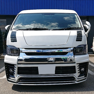 Hiace – pare-chocs avant avec lèvre, carénage inférieur Seige pour Hiace KDH200 2014-18, carrosserie large - Product Image 1