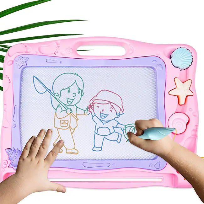 New Arrival Erasable Toddler Sketch Playing Creative Early Education Kids Magnetic Black And White Drawing And Writing Board
