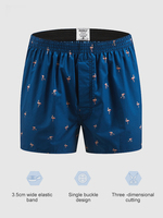 FARDLY Sous-vêtements pour Hommes Caleçons Confortables Doux et Amples en Coton Mode Slip Imprimé Boxers Élastiques Shorts