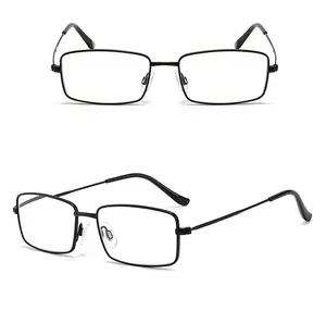 新款防蓝光阅读眼镜方形阅读器眼镜金属框架现货