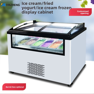 ตู้แช่ไอศกรีมแบบโชว์ ยี่ห้อ YINZHENG รุ่น Commercial 6 1/4 Pans Italian Batch Gelato Deep Ice Cream Display Freezer Case Showcase Fridge Commercial Refrigerator - Product Image 3