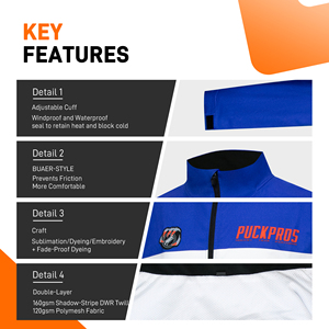 ชุดเสื้อแจ็คเก็ตฮ็อกกี้น้ำแข็ง ลายพราง กันลม แห้งเร็ว เป็นมิตรกับสิ่งแวดล้อม น้ำหนักเบา เอวยืดหยุ่น ทรงหลวม - Product Image 3