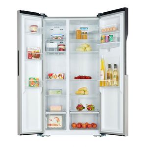 Refrigerador Side by Side de 520L con Ahorro de Energía y Dispensador de Agua, Acero Inoxidable, Sin Escarcha - Product Image 5