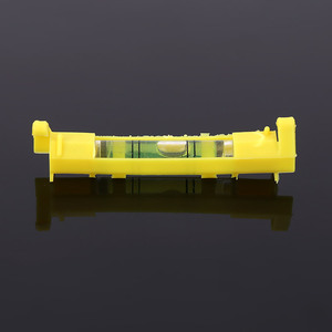 Yellow Plastic Level Bubble Spirit Level Tool For Construction And DIY Projects - Product Image 1