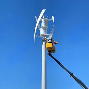 Éolienne verticale R&X RX-XV 96V/120V/220V/380V 50/60Hz Triphasée 10KW-25KW pour usage domestique avec pales en verre/basalte RX-XV Vertical Ax - Product Image 1