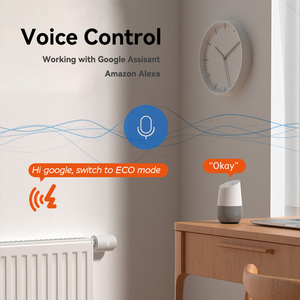 Tête de radiateur thermostatique ABS contrôlée par WiFi intelligent moderne 220v maison salle d'eau chauffage au sol capteur de température vocale hôtels - Product Image 6