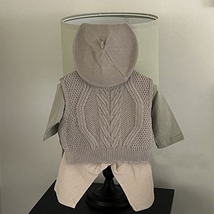 Automne hiver enfant en bas âge unisexe coton solide <span class=keywords><strong>tricot</strong></span>é sans manches bébé <span class=keywords><strong>gilet</strong></span> - Product Image 3