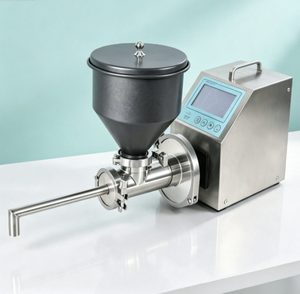 Pompe doseuse de poudre haute précision PMP1000, 60L, en acier inoxydable, avec vis sans fin, pour lignes de traitement industrielles de poudres - Product Image 1