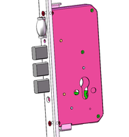 Poignées de porte intelligentes avec serrure numérique à mortaise pour porte simple, loquet à rouleau étanche avec sécurité de grade 1 ANSI, 60 mm