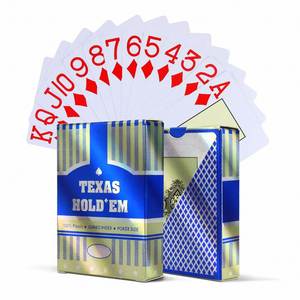 Bridge Size Plastic Pvc Jumbo Index <b>Playing</b> Custom Design Red/Blue Statesman Poker <b>Cards</b> - Product Image 5