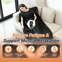 Couverture de sauna infrarouge lointain ZT OEM à double fermeture éclair haute sécurité pour la perte de poids et l'amélioration du sommeil à domicile, couverture thermique de sauna