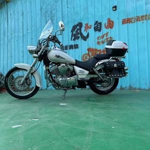 รถจักร<span class=keywords><strong>ยา</strong></span>นยนต์ยามาฮ่า เฮเวนลี่ คิง ครุยเซอร์ ดีไซน์โฉบเฉี่ยว ไฟฮาโลเจน เครื่องยนต์วีทวิน 250 ซีซี ขอบหนังวัว - Product Image 2