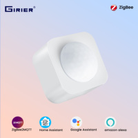 Détecteur de mouvement intelligent GIRIER 2-en-1 compatible ZHA, sécurité domestique Tuya Zigbee 3.0, capteur de mouvement PIR