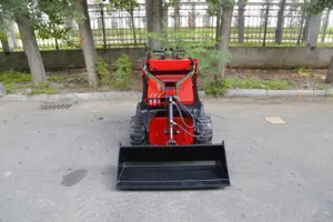 Nuevo CE EPA Logway Mini Skid Steer Loader Multifuncional Mini-Tractor Tracked Mini Skid Steer Loader para la venta
