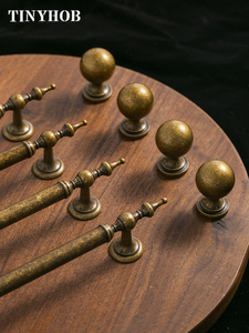 <strong>Antique</strong> Brass Cabinet Handles / Bronze Furniture Handles for Kitchen Home Wardrobe Door Pulls Kitchen Shoe Box <strong>Drawer</strong> <strong>Knobs</strong> - Product Image 2