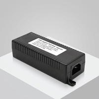 Injecteur PoE industriel 30W Gigabit, adaptateur d'alimentation conforme IEEE 802.3af/at, 100-240V AC 52V DC RJ45 100m