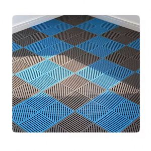 Venta caliente espesado entrelazado PVC impermeable antideslizante cocina baño piso Mat - Product Image 1