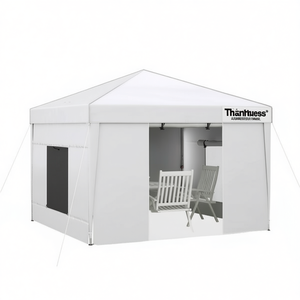 Thantuess Pop Up Canopy 9.7 X 9.7 Ft, gazebo d'extérieur à structure en aluminium avec fermeture éclair pour les événements - Product Image 1
