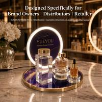 Support d'affichage cosmétique en acrylique détachable moderne et portable personnalisé pour les magasins de détail