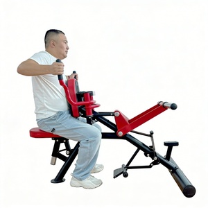 Máquina de extensión de piernas y <span class=keywords><strong>remo</strong></span> plano/inclinado con carga de placas para gimnasios comerciales profesionales - Product Image 6